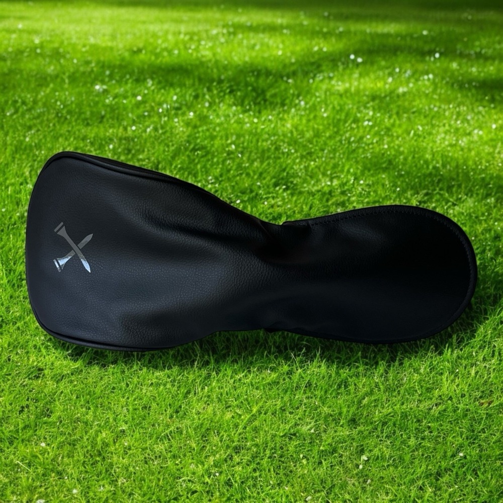 TIPS Driver Golf Head Cover Headcover Tees X Black Golfing